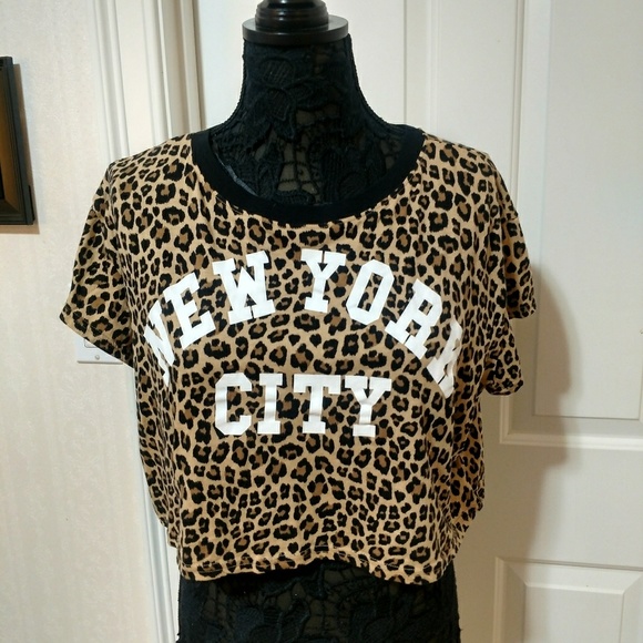 Animal print crop tee - Picture 1 of 4